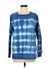Avon 100% Cotton Tie-dye Blue Pullover Sweater Size XS - photo 1