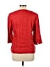 Pendleton 100% Linen Red 3/4 Sleeve Blouse Size 10 - photo 2