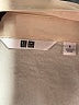 Uniqlo 100% Polyester Color Block Ivory Long Sleeve Blouse Size S - photo 7