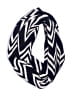 Unbranded 100% Acrylic Chevron-herringbone Blue Black Scarf One size - photo 1
