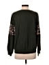 Pink Lily Animal Print Green Sweatshirt Size S - photo 2