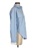 LOFT Versa 100% Cotton Color Block Blue Long Sleeve Button-Down Shirt Size XXS - photo 4