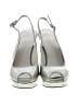 Stuart Weitzman Metallic Silver Tan Heels Size 7 - photo 2