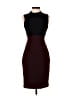 Halogen Color Block Burgundy Cocktail Dress Size 2 - photo 1