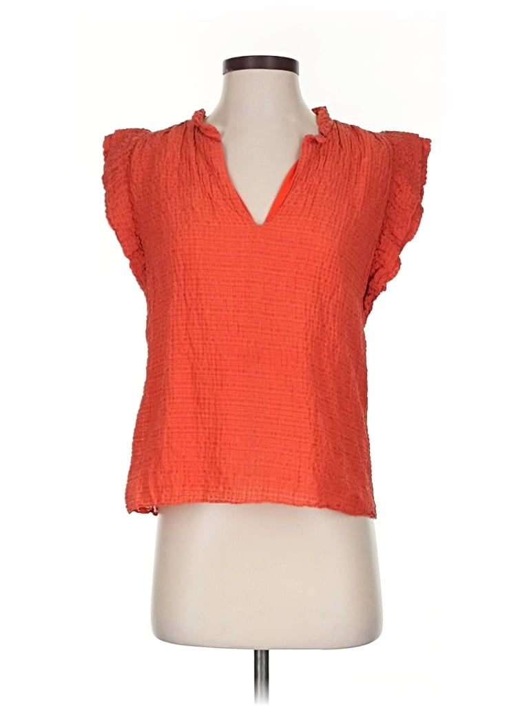 Pre-owned Marie Oliver Sleeveless Blouse In Orange