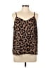 Hayden 100% Polyester Brown Sleeveless Top Size L - photo 1
