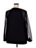 Lane Bryant 100% Polyester Black Long Sleeve Blouse Size 18 - 20 Plus - photo 2