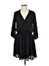 Lush Solid Black Casual Dress Size M - photo 1