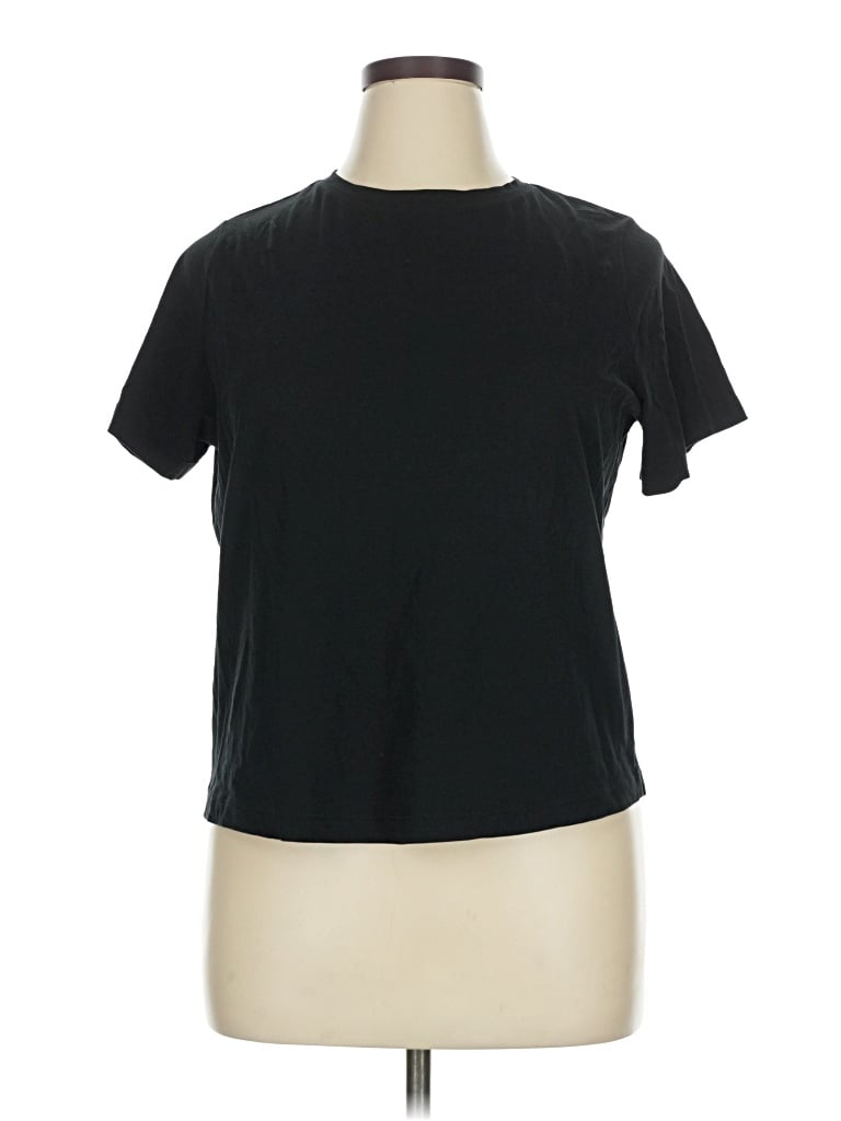 Pre-owned Mng Short Sleeve T-shirt In Black