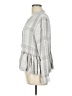 Mud Pie 100% Rayon Gray Long Sleeve Blouse Size L - photo 5