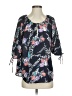 Yumi Kim 100% Polyester Black 3/4 Sleeve Blouse Size S - photo 1