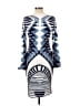 Unbranded Graphic Blue Cocktail Dress Size L - photo 2