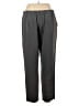 One Solid Gray Casual Pants Size L - photo 2