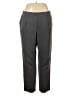One Solid Gray Casual Pants Size L - photo 1