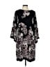 Studio One Paisley Black Casual Dress Size L - photo 1