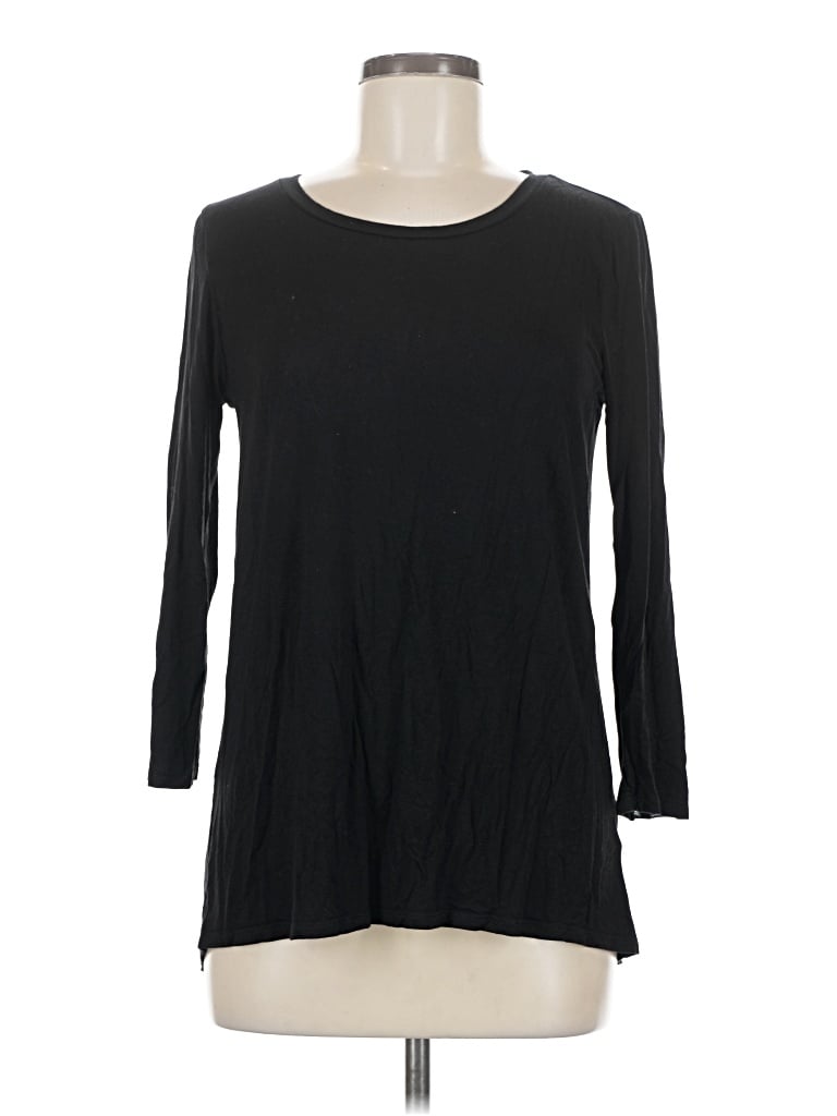 Pre-owned Cable & Gauge 3/4 Sleeve T-shirt In Black