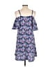 Faconnable 100% Polyester Paisley Blue Casual Dress Size L - photo 2