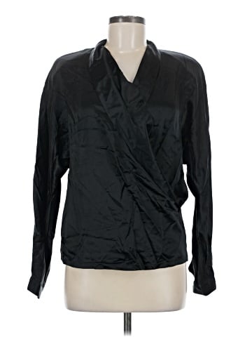Linda Allard Ellen Tracy Long Sleeve Silk Top (view 1)