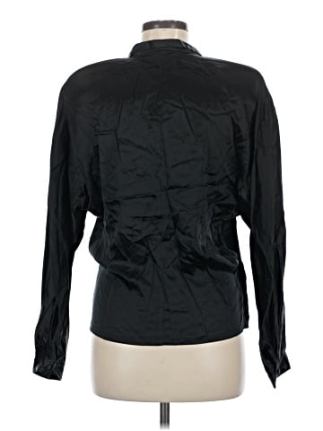 Linda Allard Ellen Tracy Long Sleeve Silk Top (view 2)