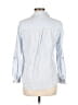 MICHAEL Michael Kors Stripes Blue 3/4 Sleeve Button-Down Shirt Size 10 - photo 2