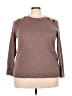 Staccato Brown Long Sleeve Top Size 3X - photo 1