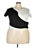 Ashley Stewart Color Block Silver Short Sleeve Top Size 22 - 24 Plus - photo 1