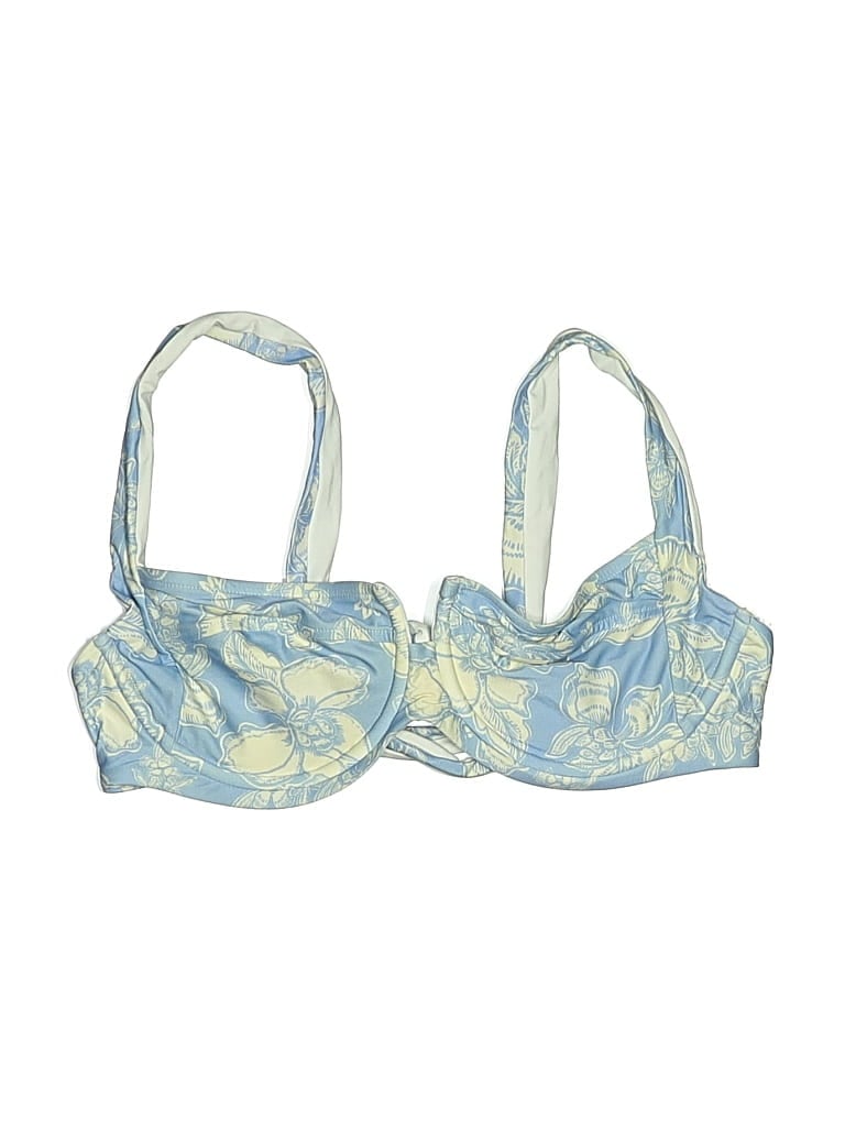 Pre-owned L*space Swimsuit Top Blue Swimwear