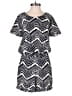 J.Crew Factory Store 100% Polyester Chevron-herringbone Blue Romper Size 0 - photo 1