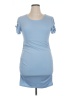 Assorted Brands Solid Blue Casual Dress Size XL - photo 1