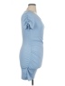 Assorted Brands Solid Blue Casual Dress Size XL - photo 4