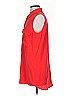 Equipment Red Sleeveless Button-Down Shirt Size XS - photo 5