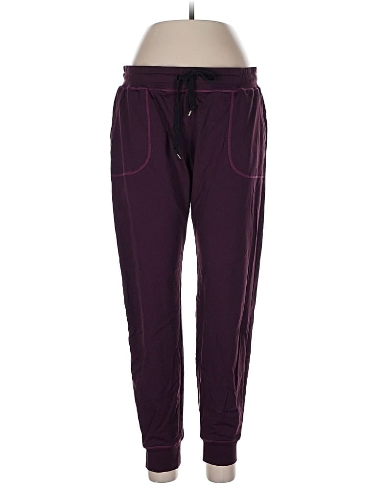 Pre-owned Zyia Active Track Pants In Purple