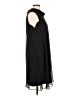 Connected Apparel 100% Polyester Solid Black Cocktail Dress Size 10 - photo 4