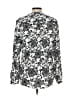 Laura Scott 100% Polyester Silver Long Sleeve Blouse Size L - photo 2
