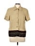 Alfred Dunner 100% Polyester Tan Short Sleeve Blouse Size 10 - photo 1