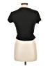 Shein Black Short Sleeve Top Size L - photo 2