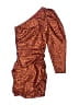 Wilfred 100% Polyester Brown Orange Cocktail Dress Size 00 - photo 1