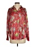 Zara Paisley Red Long Sleeve Blouse Size S - photo 1