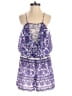 Elevenses 100% Polyester Paisley Purple Romper Size S - photo 1