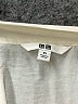 Uniqlo 100% Polyester Ivory Long Sleeve Blouse Size XS - photo 3