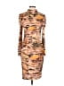 Guess Print Brown Cocktail Dress Size L - photo 1