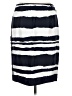 W by Worth 100% Silk Stripes Blue Silk Skirt Size 6 - photo 1