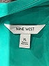 Nine West 100% Polyester Solid Teal Long Sleeve Blouse Size XL - photo 7
