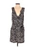 Ann Taylor LOFT Graphic Black Gray Romper Size 6 - photo 1