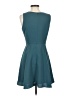 Uniqlo 100% Polyester Solid Teal Casual Dress Size S - photo 2