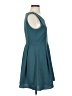 Uniqlo 100% Polyester Solid Teal Casual Dress Size S - photo 4