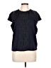 leo & ugo Black Short Sleeve Blouse Size 12 (4) - photo 1