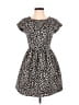 Zara Animal Print Black Casual Dress Size XS - photo 1