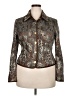 Worth Animal Print Brown Jacket Size 18 - photo 1