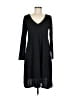Acesnug Solid Black Casual Dress Size M - photo 1
